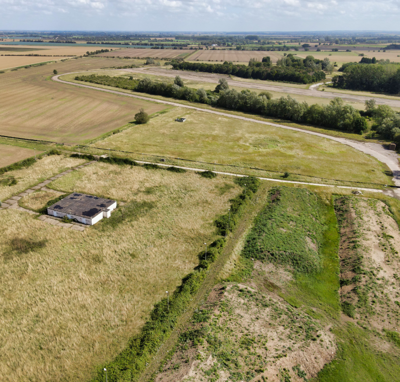 Northern buffer habitat aerial view