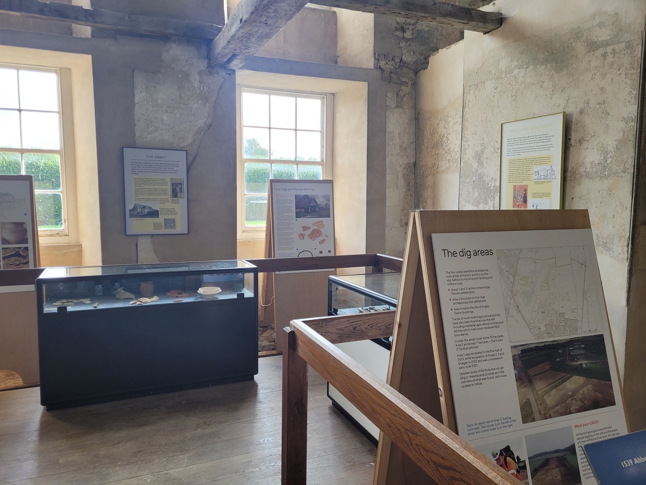 exhibits at Denny Abbey