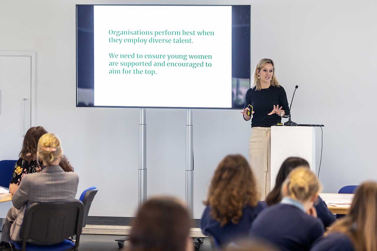 Featured image for “Female students encouraged to ‘Make Your Mark’ in the world of future development”