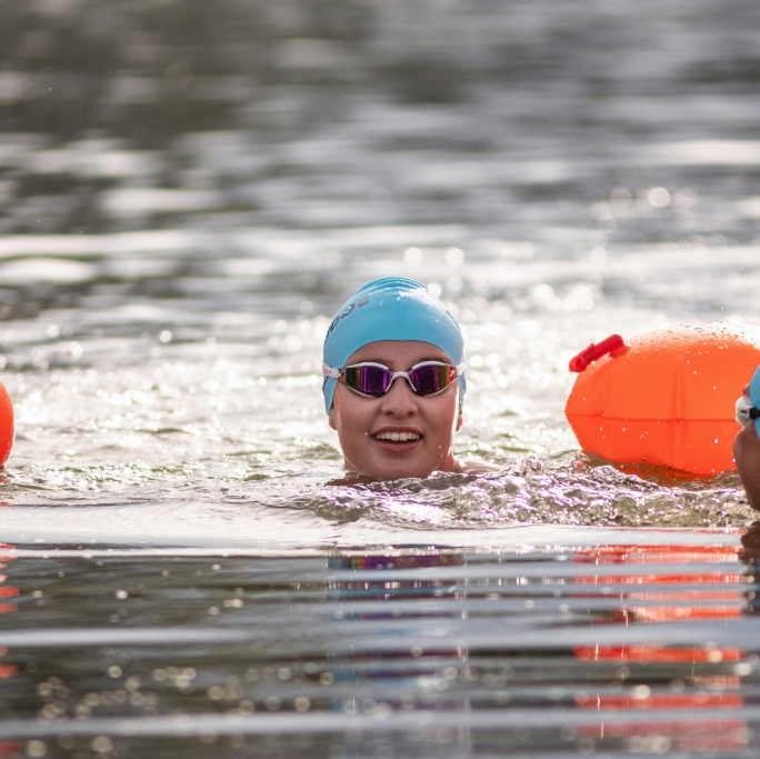 Swimming at Waterbeach Lake